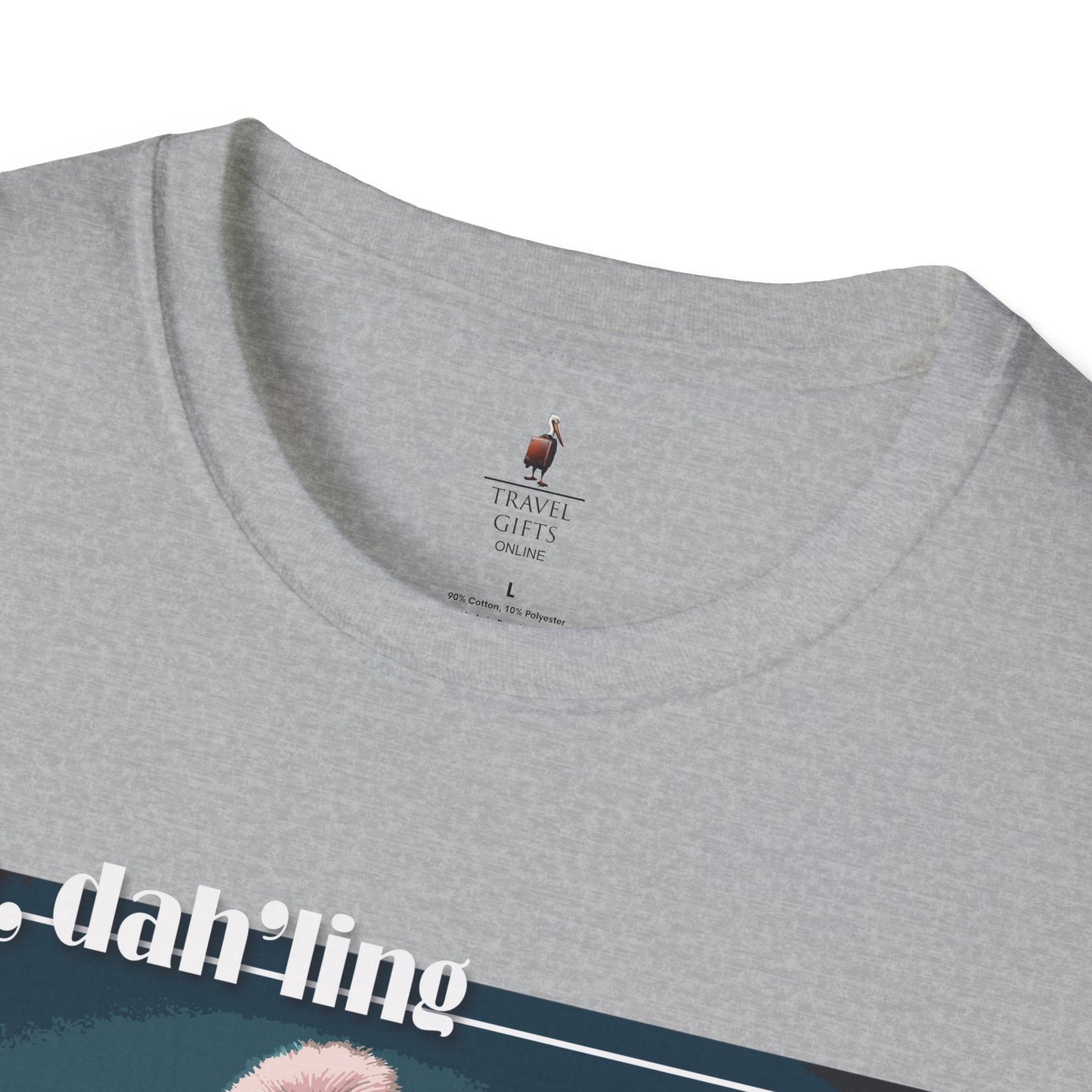 Naples Florida Softstyle T-Shirt Glamorous Flamingo Stone label