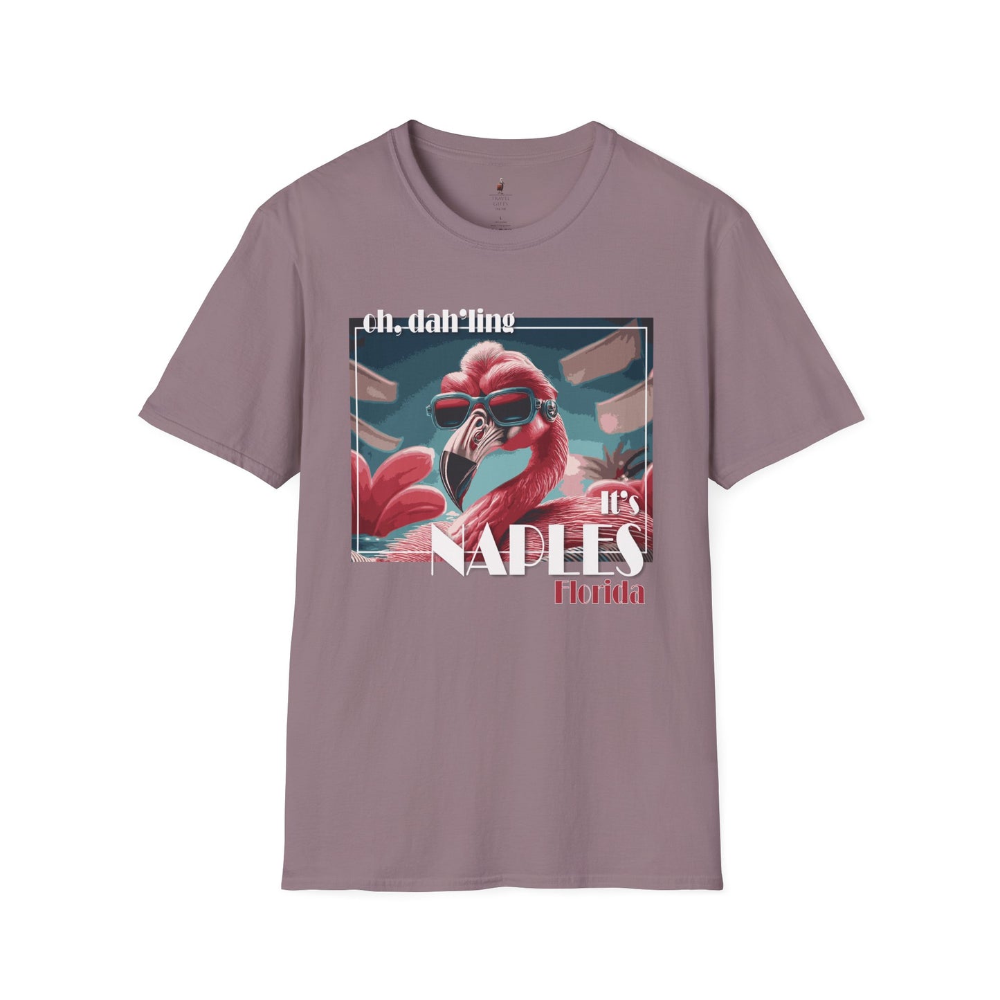 Naples Florida Softstyle T-Shirt Glamorous Flamingo Paragon