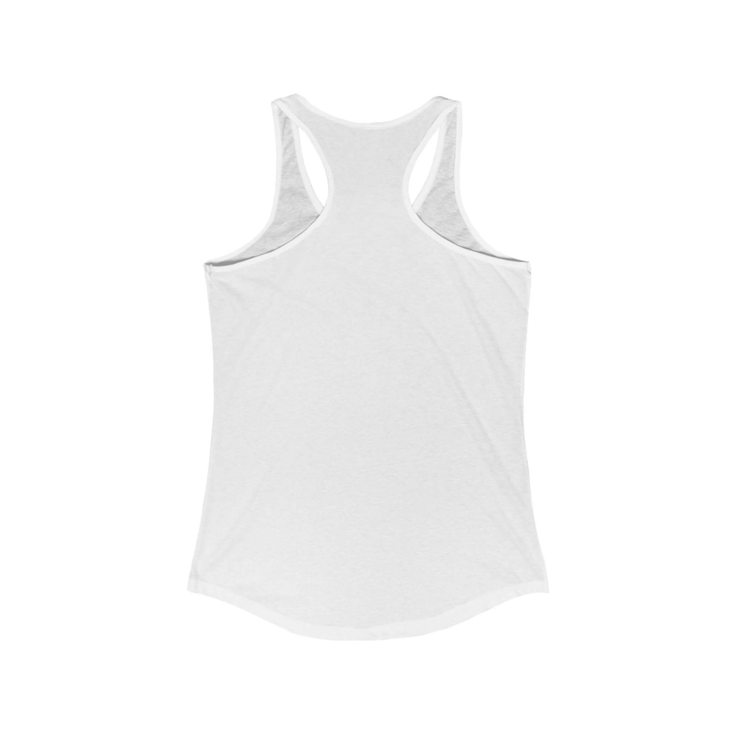 alaska glacier racerback tank top statehood year design white back