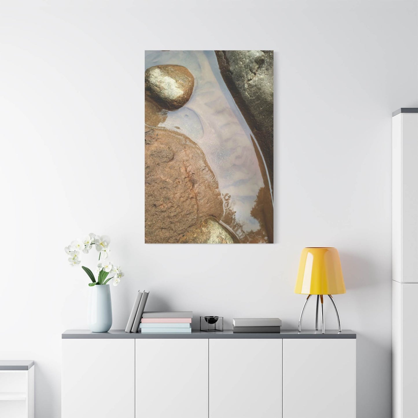 canvas print mountain river bottom in sierra madres jalisco mexico 32x48 living