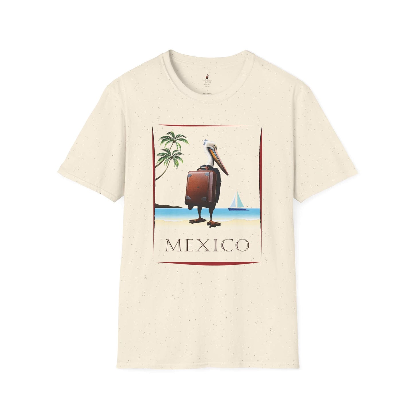 mexico unisex softstyle t-shirt relaxed beach vibe natural