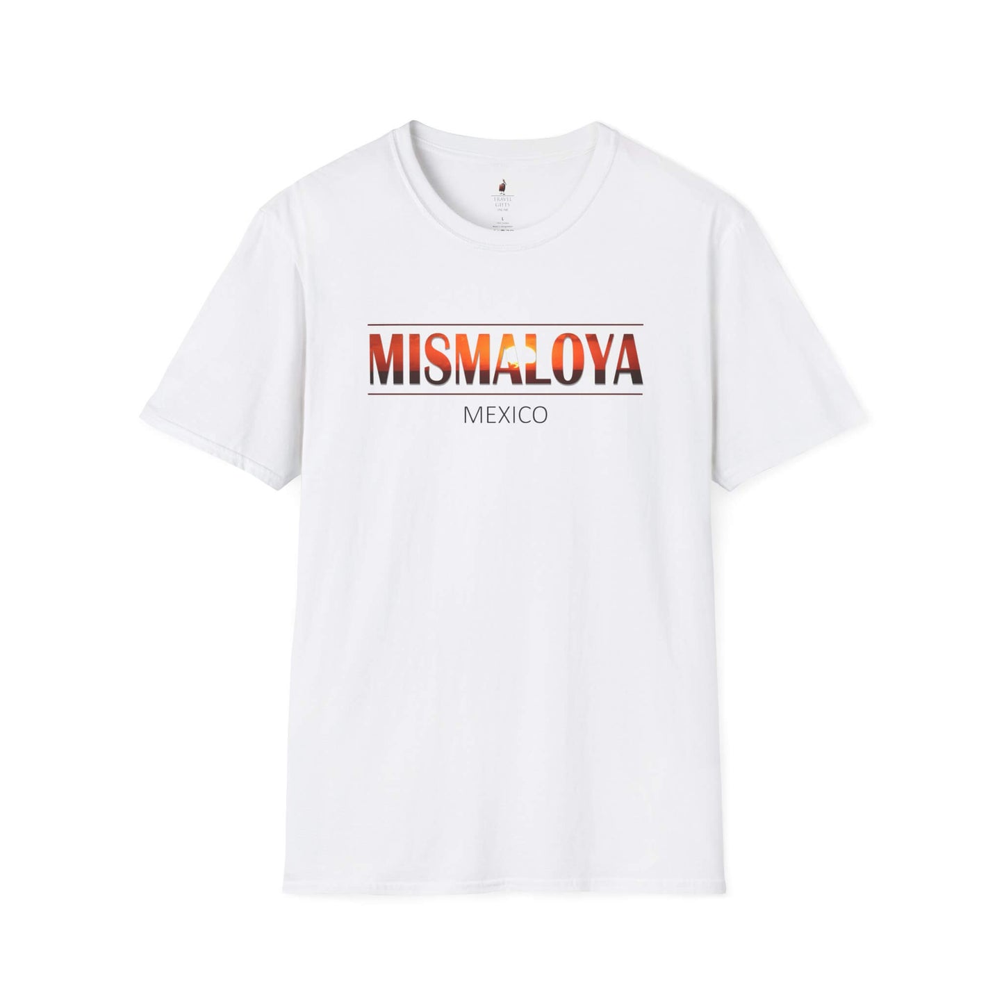 mismaloya mexico unisex softstyle t-shirt embrace coastal vibes white