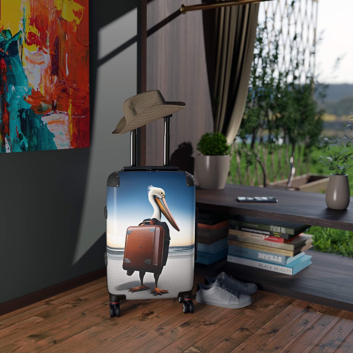 suitcase for explorers and adventure lovers alike room