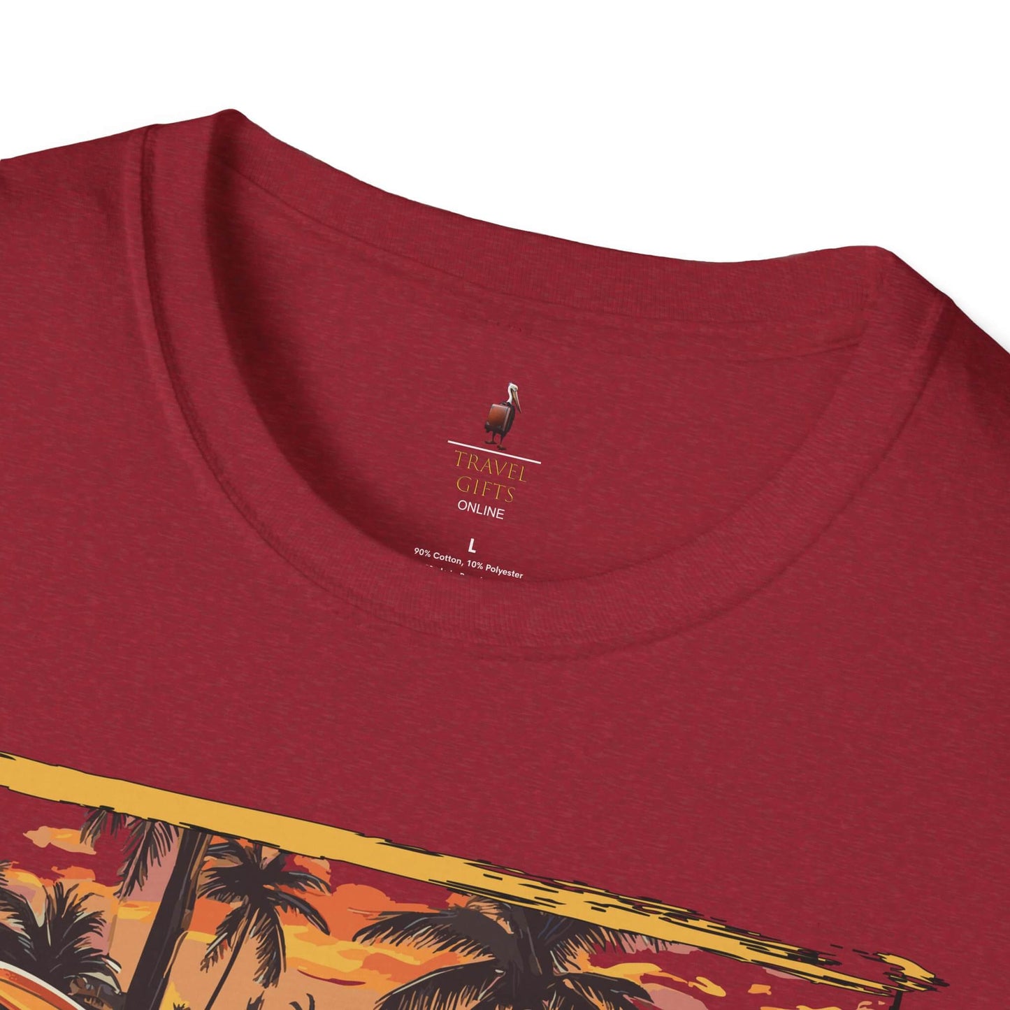 surfer vibe t shirt sayulita mexico antique cherry red label