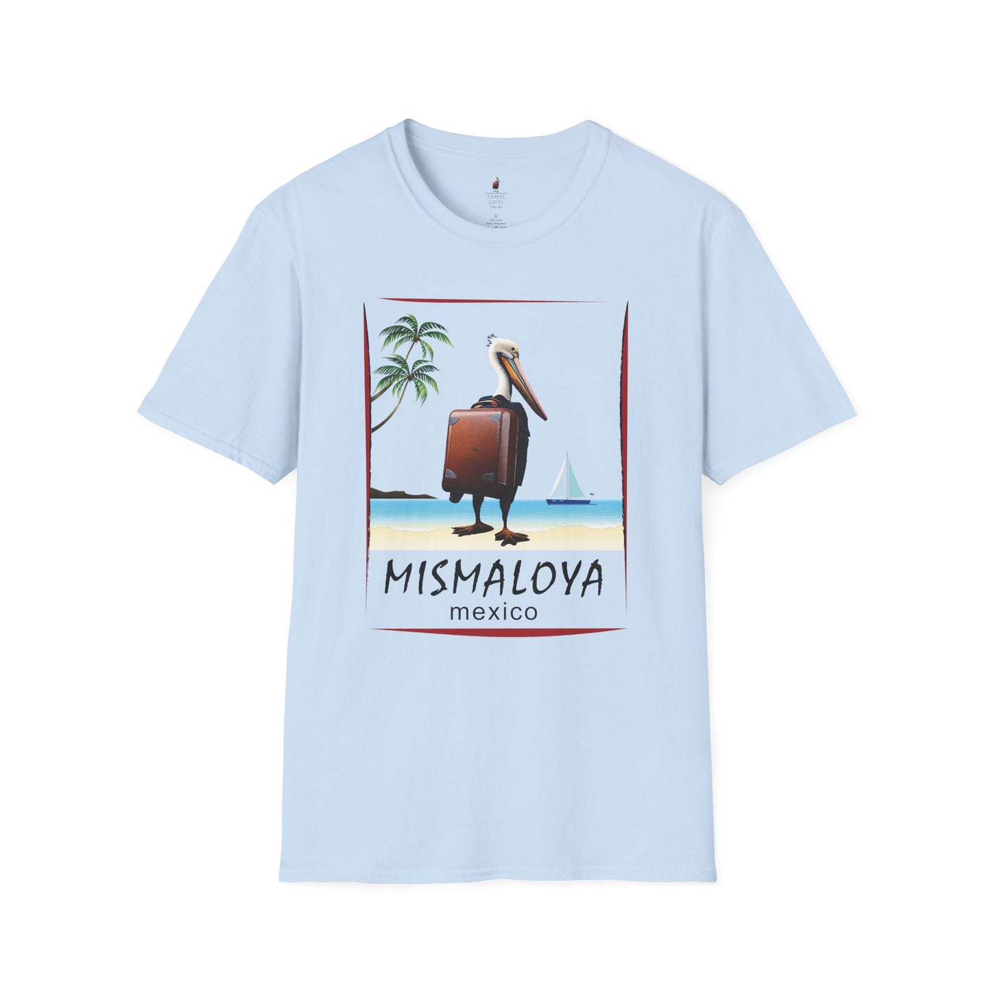 Mismaloya Mexico Unisex Softstyle T-Shirt - Relaxed Beach Vibe, Perfect for Travel and Casual Wear