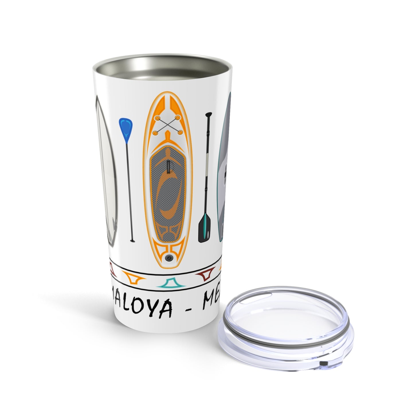 20oz Mismaloya Paddle Board Tumbler - Adventure & Water Sports Design