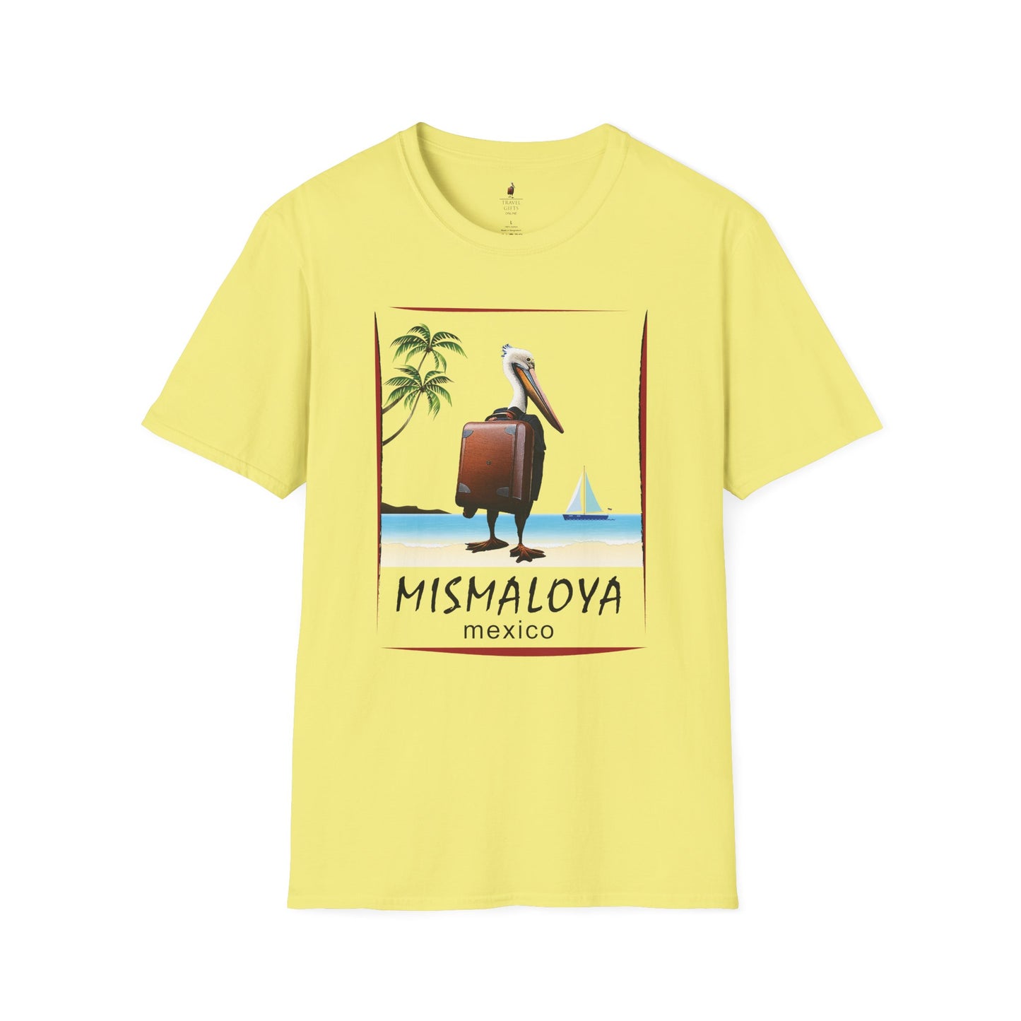 Mismaloya Mexico Unisex Softstyle T-Shirt - Relaxed Beach Vibe, Perfect for Travel and Casual Wear