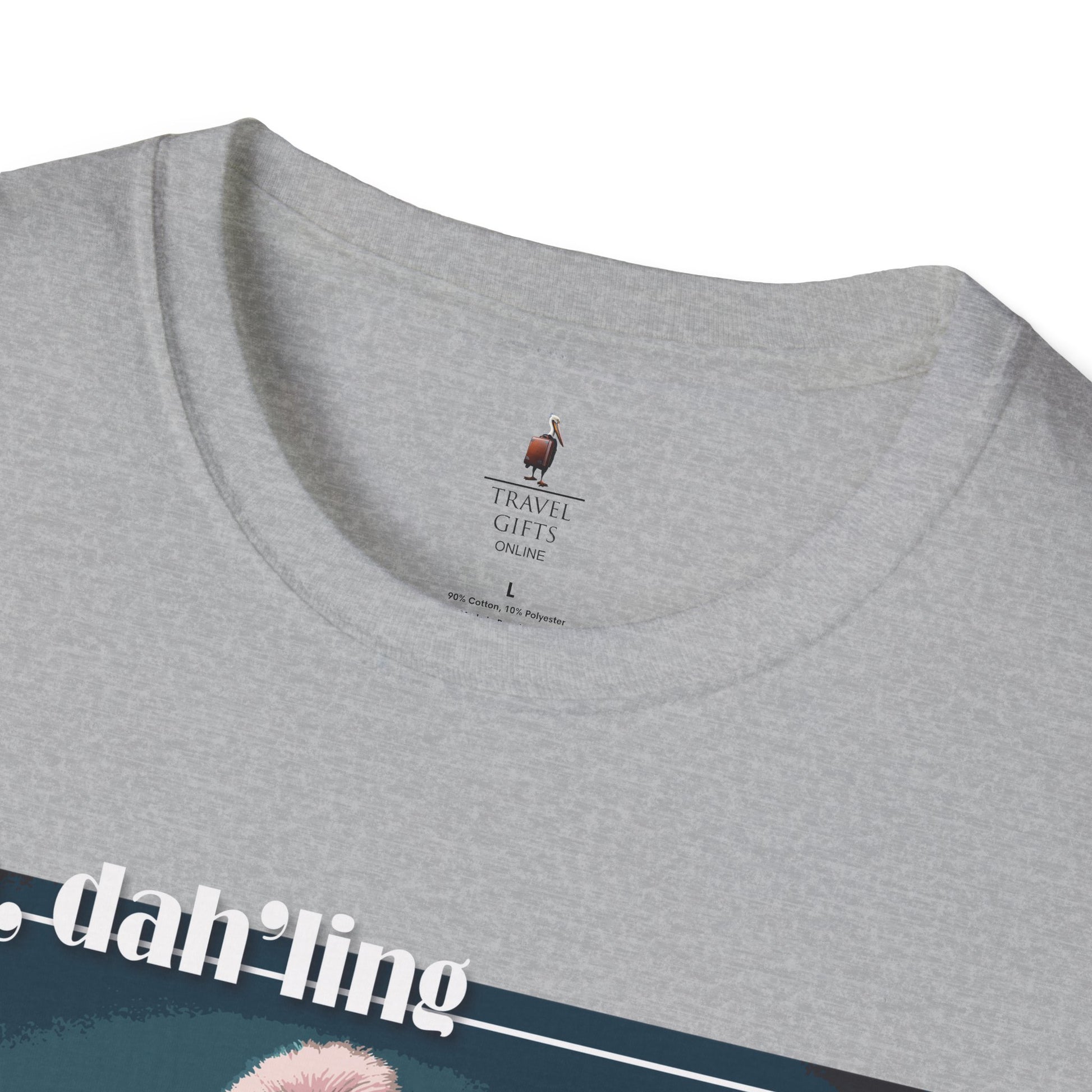 Naples Florida Softstyle T-Shirt Glamorous Flamingo Stone label