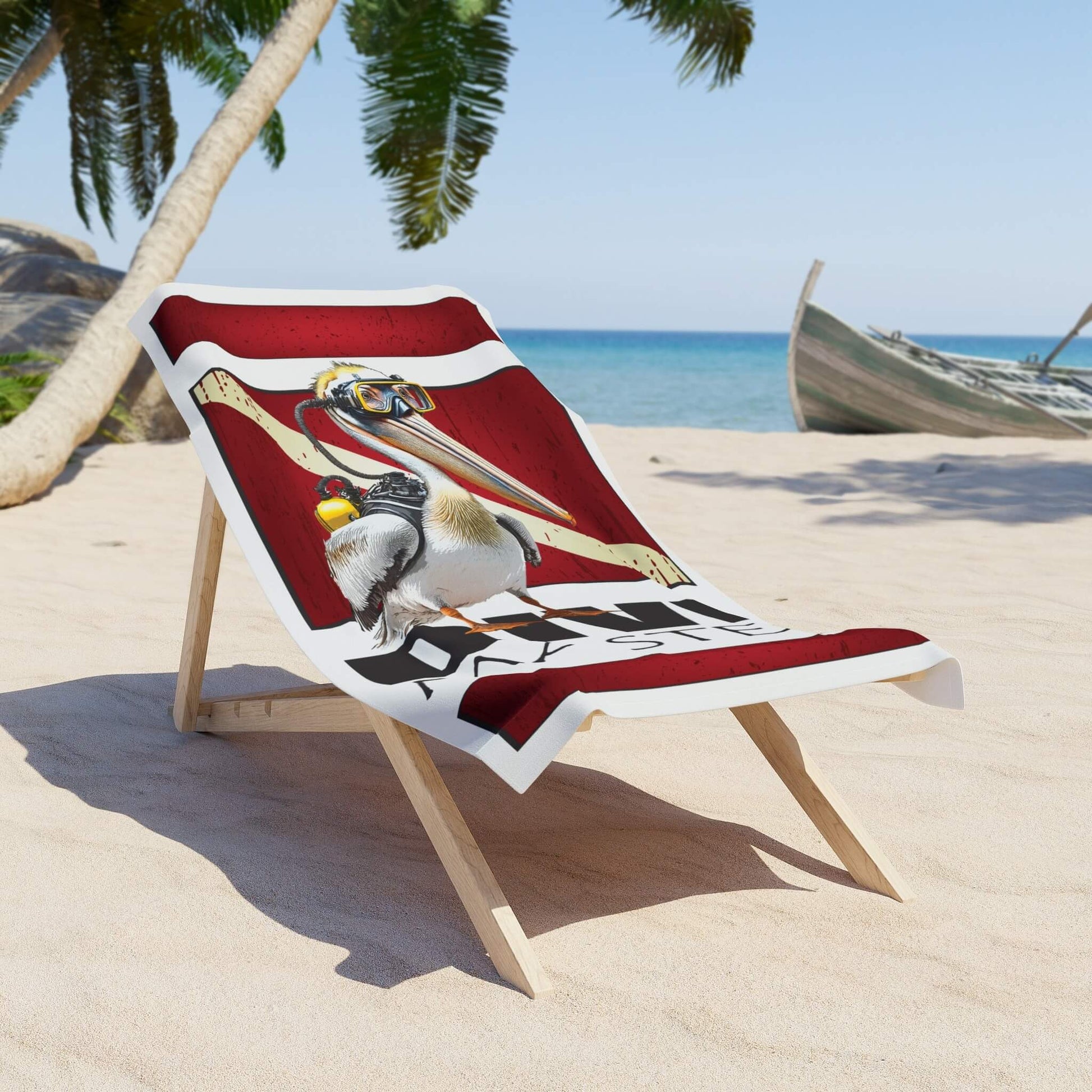 beach towel natures best diver pelican dive master design beach