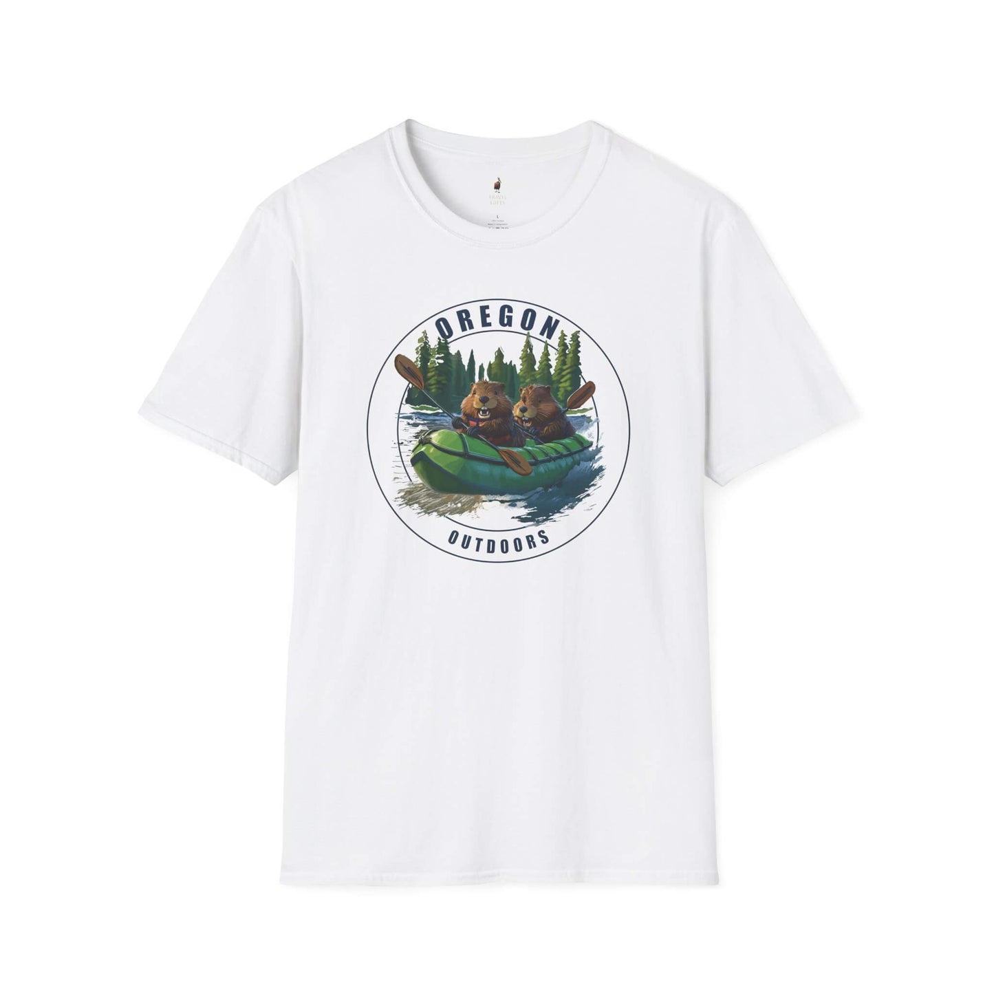 beavers rafting oregon river unisex t shirt white