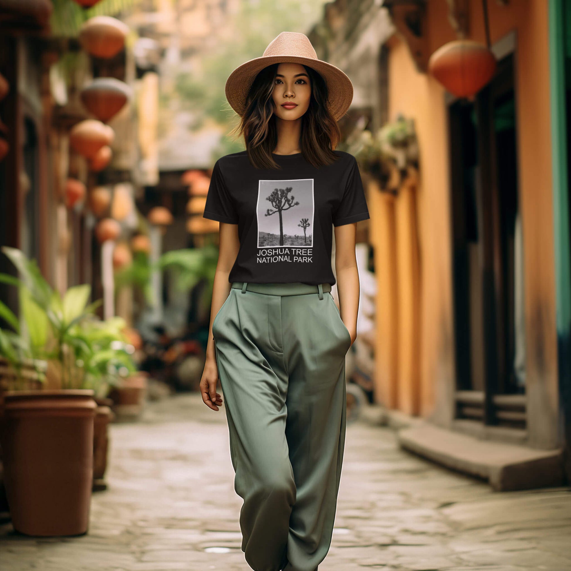 joshua tree national park unisex t-shirt 2 black female
