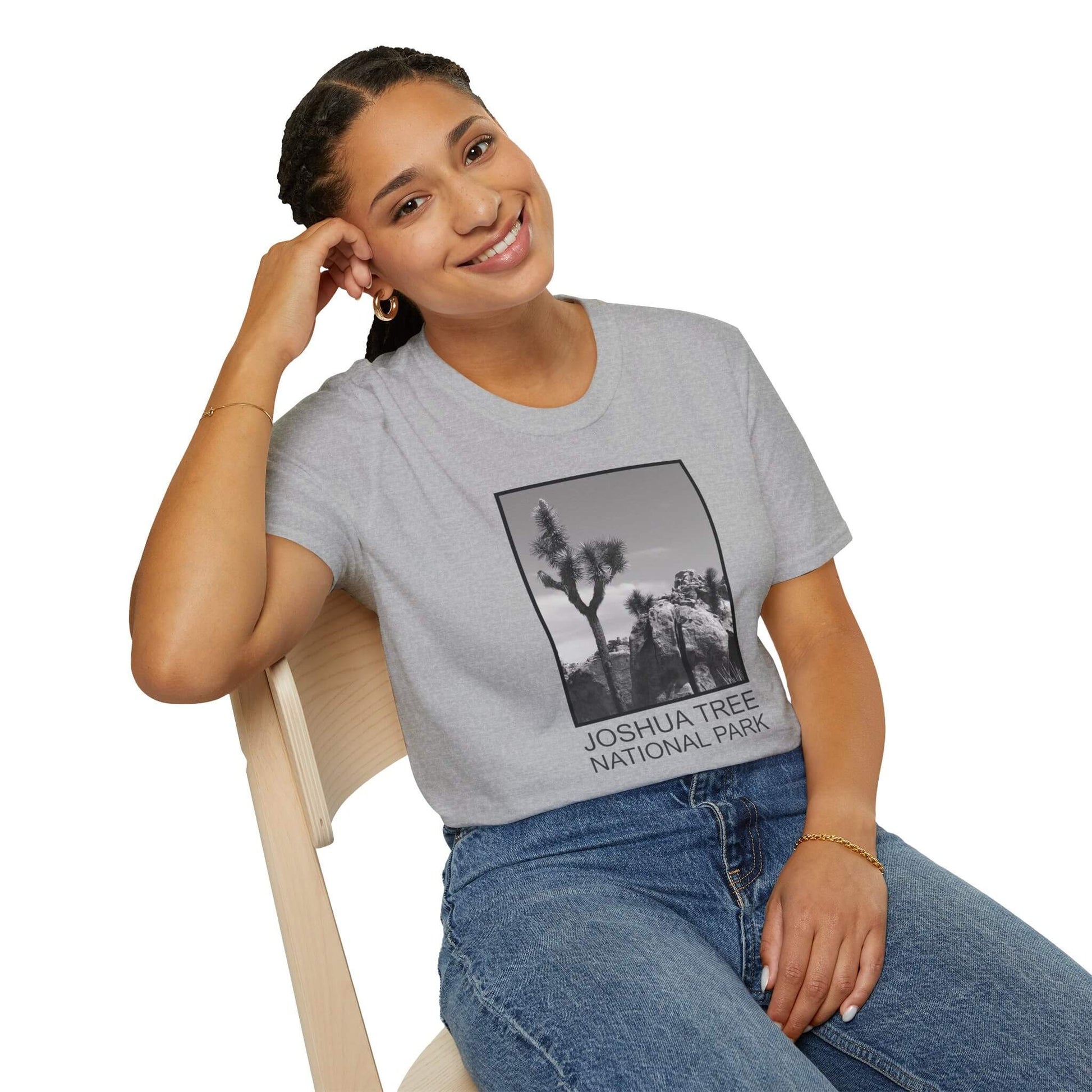 joshua tree national park unisex t-shirt sport grey woman