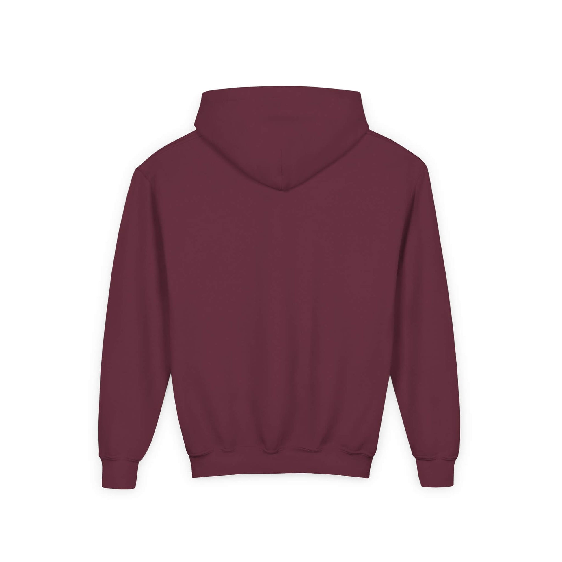 kids blue footed boobie paddleboarding sweatshirt maroon back