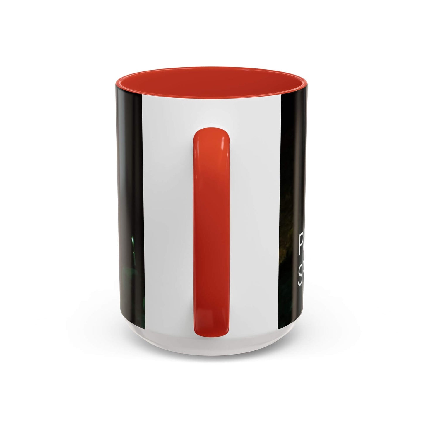 mug vintage tramway car in palm springs red back