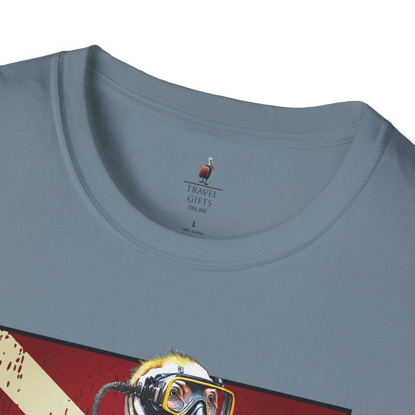 pelican dive master unisex t-shirt stone blue label