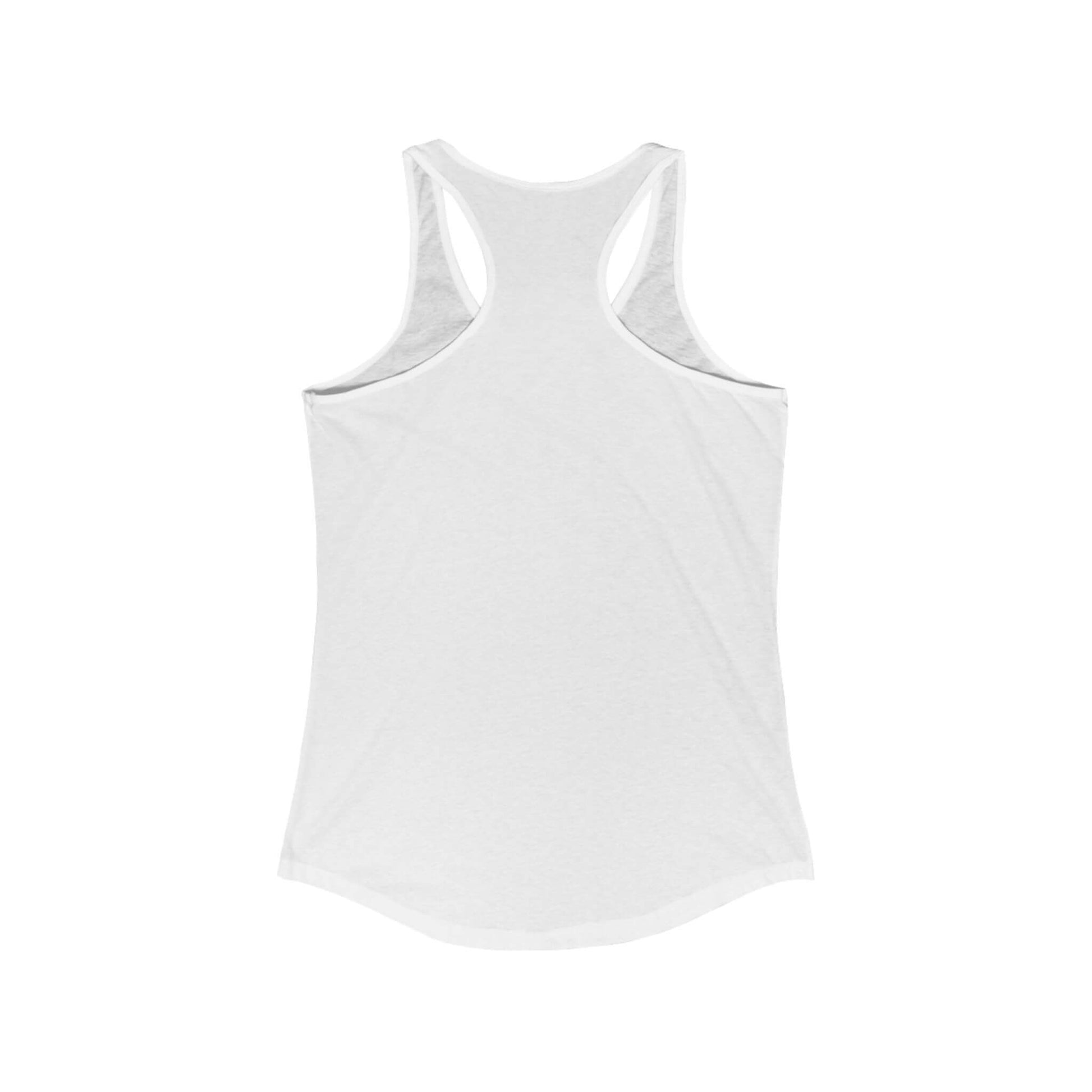 racerback tank mismaloya mexico paddleboarding scene solid white back