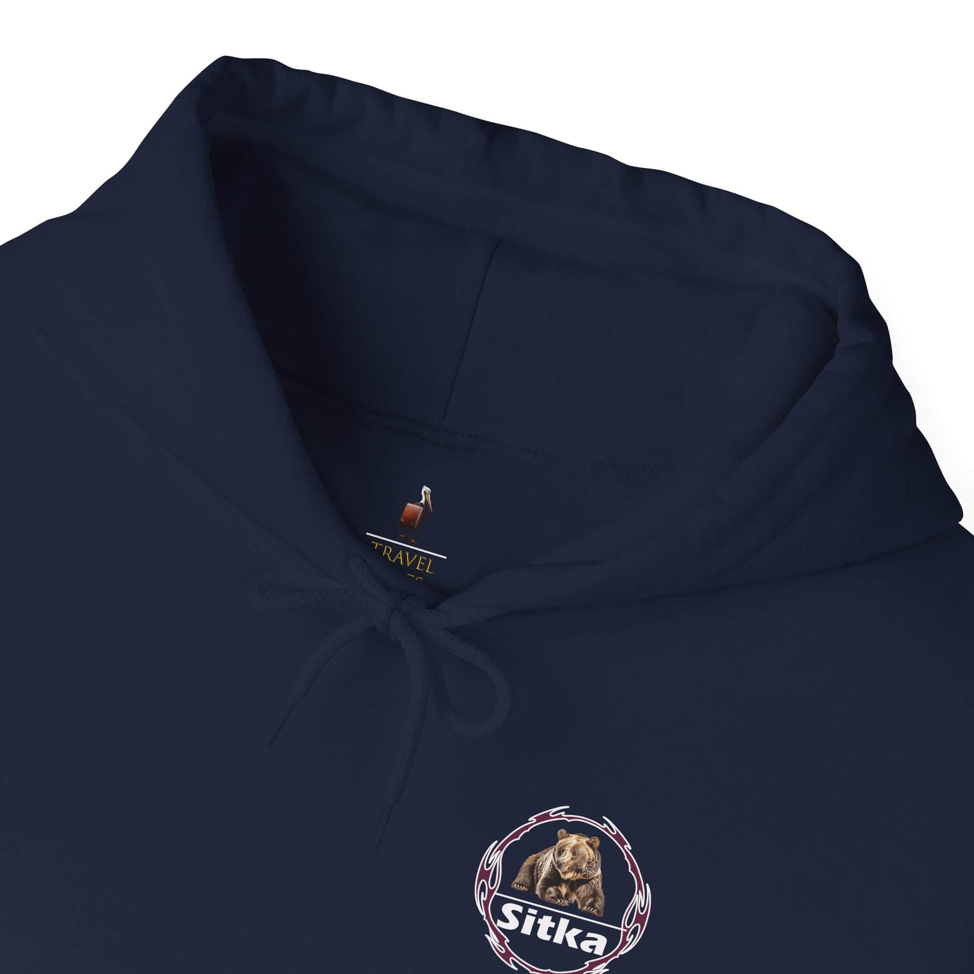 sitka alaska adventure hooded sweatshirt cozy unisex pullover for outdoor lovers navy label